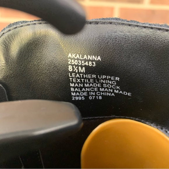 Anne Klein Womens Alanna Black Suede Knee High Wedge Boots Size US 8.5 M - Picture 7 of 10